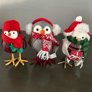 Target Like* Christmas bird 3 birds Bundle Fabric bird Holiday fabric birds